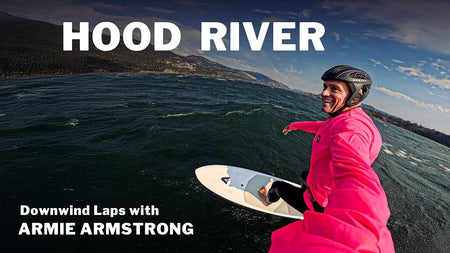 Nuclear Parawing Downwinder with Armie Armstrong in Hood River