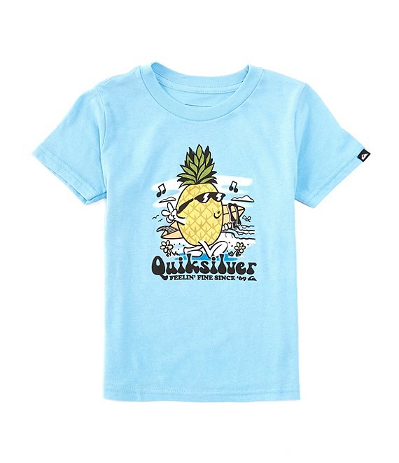 Quiksilver Boys Pineapple Vibes Tee-Alaskan Blue
