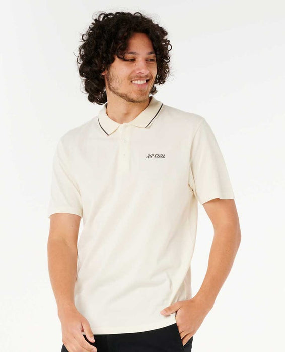 Rip Curl Shank Polo Shirt-Bone