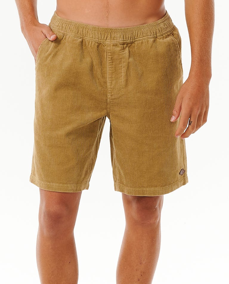 Rip Curl Classic Surf Cord Volley Shorts-Dark Khaki — REAL Watersports