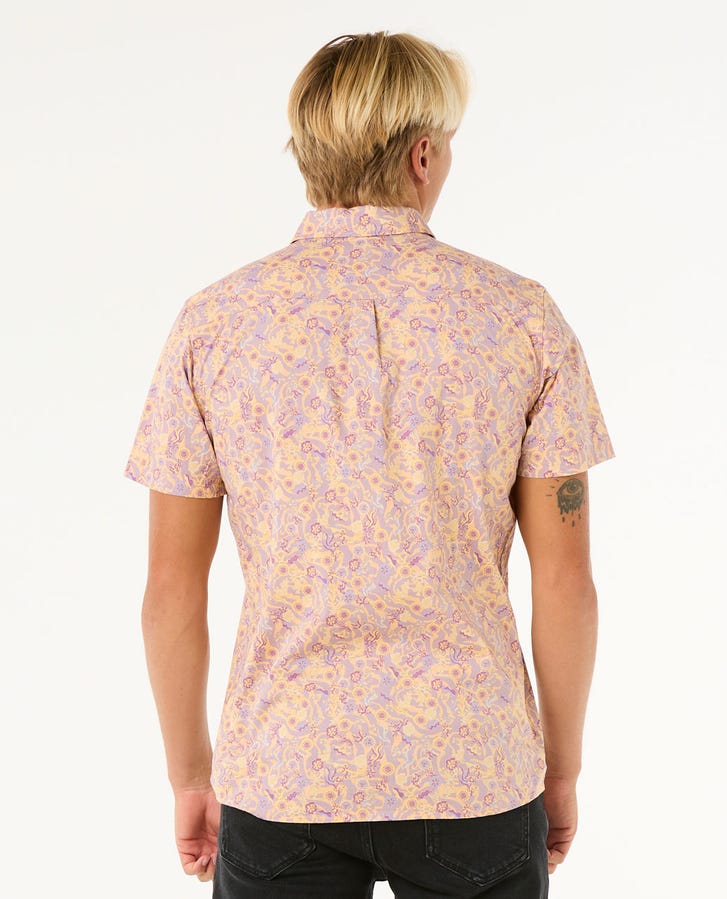Rip Curl フラワープリント Rip Curl Floral Reef S/S Shirt-Smokey Grape — REAL Watersports