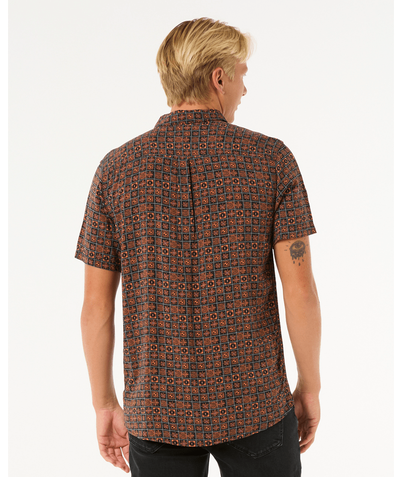 R JUBILEE 21SS ロールアップオーバーTシャツ F ブラウン R JUBILEE / アールジュビリー | Roll UP Over Tee / ダメージ加工