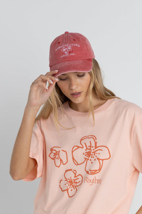 Rhythm Sanctuary Floral Hat-Red