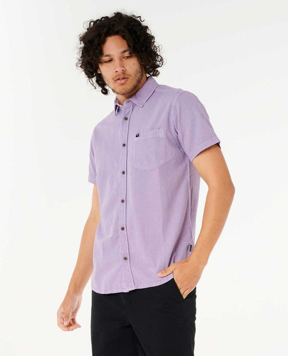Rip Curl Classic Surf Washed S/S Shirt-Lavender