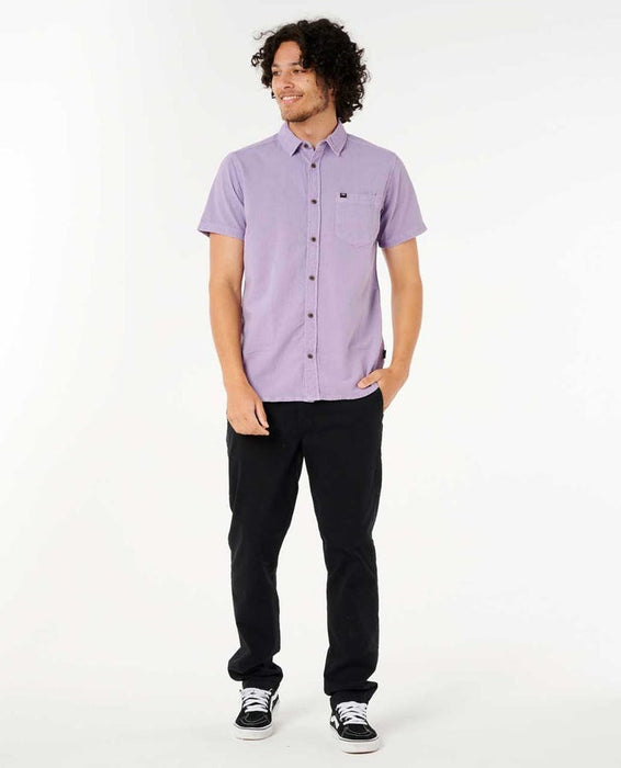 Rip Curl Classic Surf Washed S/S Shirt-Lavender