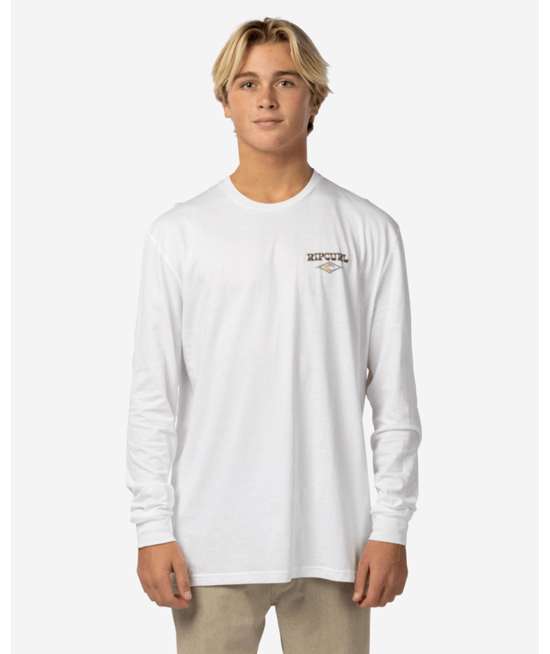 Rip Curl Shred Till Dead L/S Tee-White — REAL Watersports