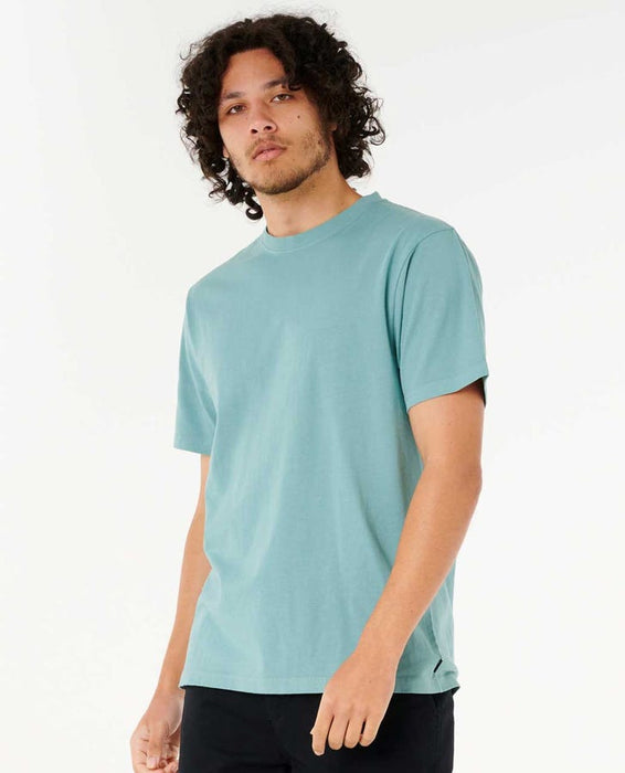 Rip Curl Plain Wash Tee-Blue Lagoon