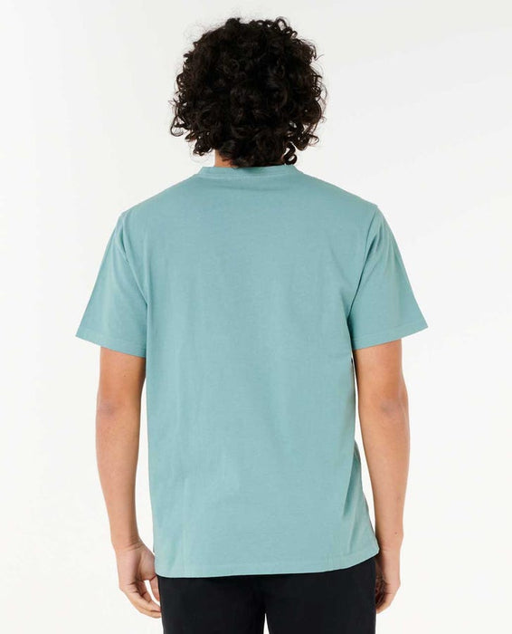 Rip Curl Plain Wash Tee-Blue Lagoon