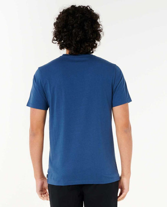 Rip Curl Plain Pocket Tee-Washed Navy