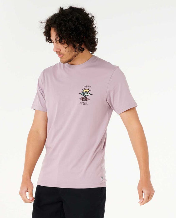 Rip Curl Search Icon Tee-Smokey Grape
