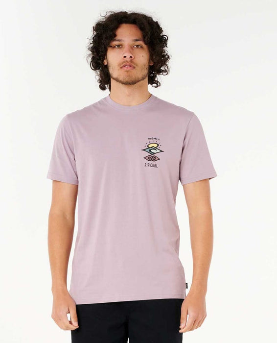 Rip Curl Search Icon Tee-Smokey Grape