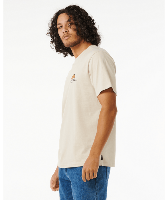 Rip Curl Tubed And Hazed Tee-Vintage White
