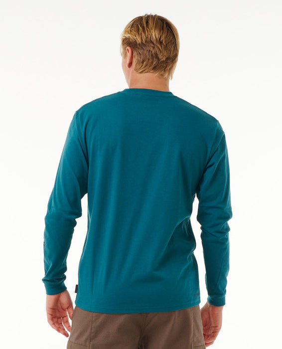 Rip Curl Vaporcool Search Stack L/S Tee-Trekking Green