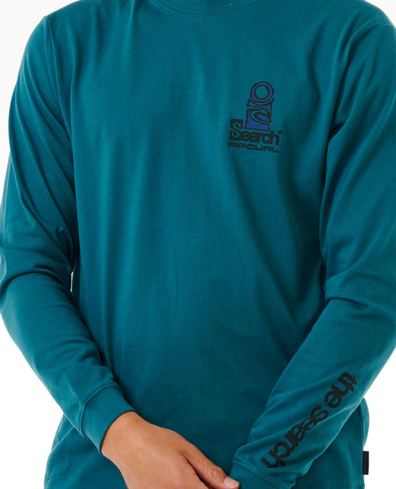 Rip Curl Vaporcool Search Stack L/S Tee-Trekking Green