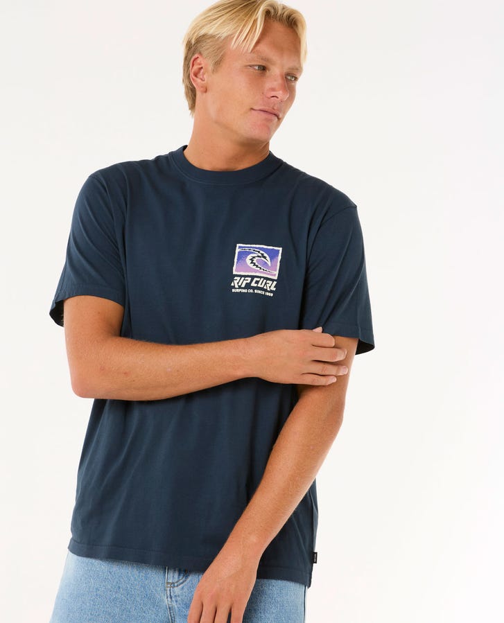 Rip Curl Raw Energy Trad Tee-Dark Navy — REAL Watersports