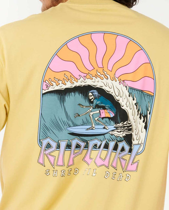 Rip Curl Shred Til Tee-Straw