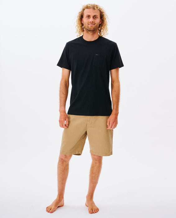 Rip Curl Plain Pocket Tee-Black