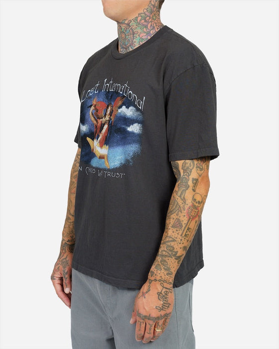 Lost  Celestial Boxy Tee-Vintage Black