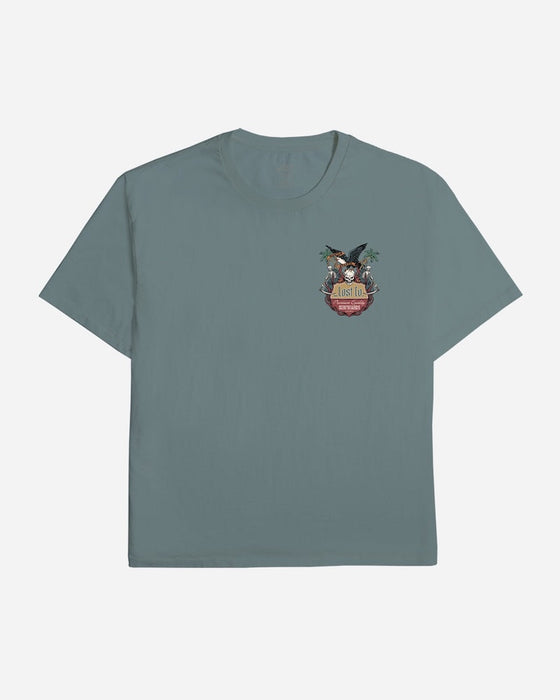 Lost  Clubhouse Boxy Tee-Stormy Blue