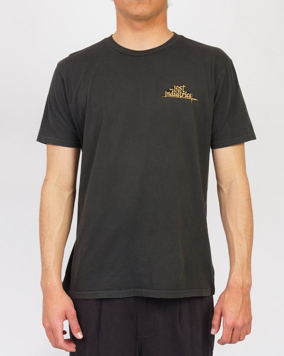 Lost  Battle Cry Vintage Tee-Vintage Black