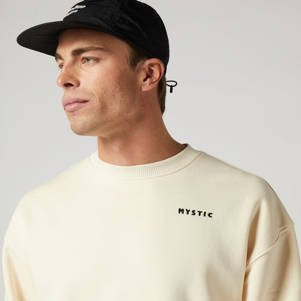 Mystic Trace Crew Sweatshirt Off White REAL Watersports mystic-trace-crew-sweatshirt-off-white-real-watersports