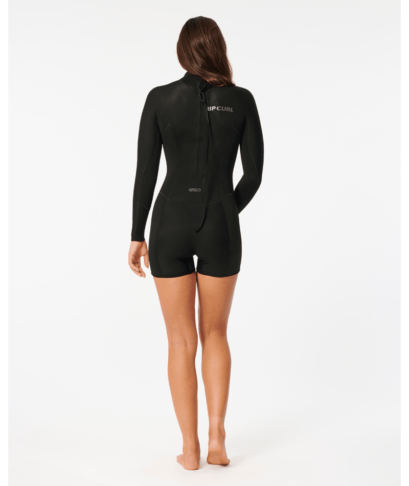 Rip Curl Wmns Dawn Patrol 2mm L/S Springsuit-Black — REAL Watersports