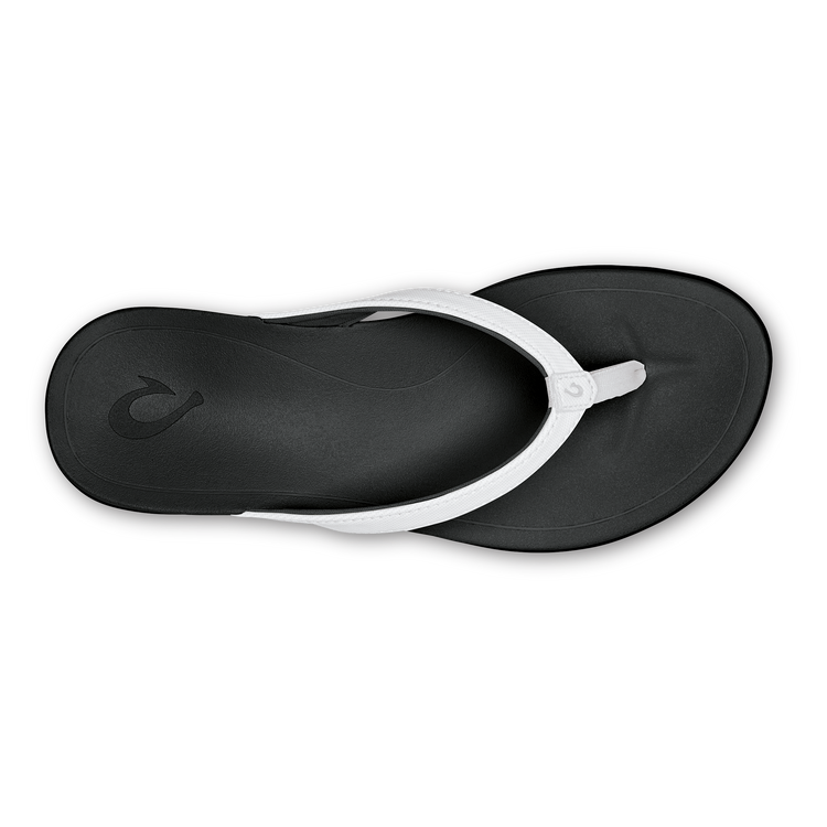 Olukai Ho'Opio Sandal-White/Onyx — REAL Watersports