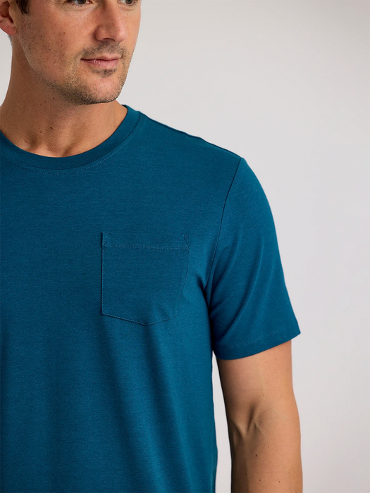 Free Fly Bamboo Current Pocket Tee-Legion Blue