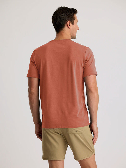 Free Fly Bamboo Current Pocket Tee-Redwood