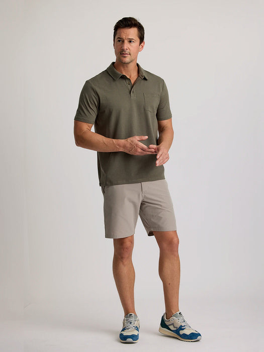Free Fly Bamboo Current Polo Shirt-Fatigue
