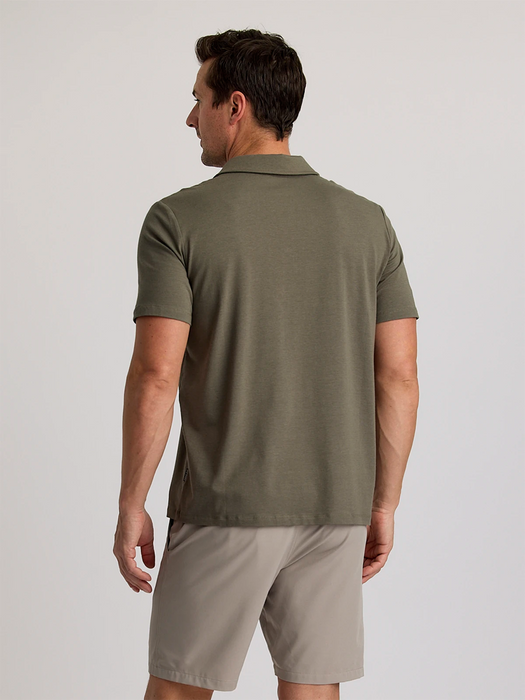 Free Fly Bamboo Current Polo Shirt-Fatigue