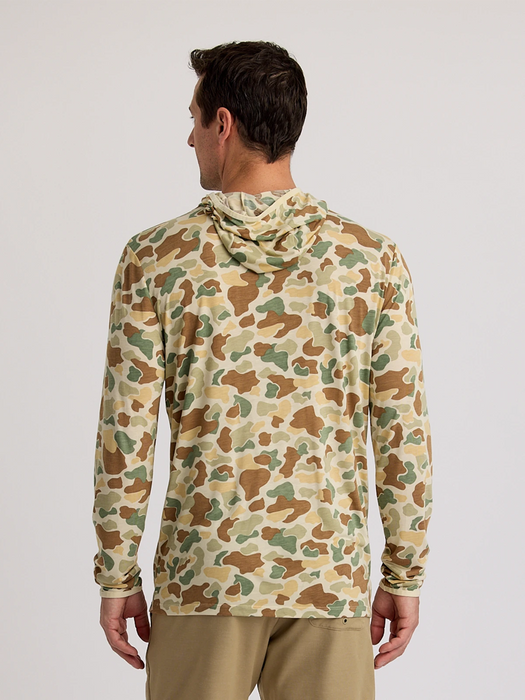 Free Fly Bamboo Lightweight Hooded L/S Shirt-Vintage Camo