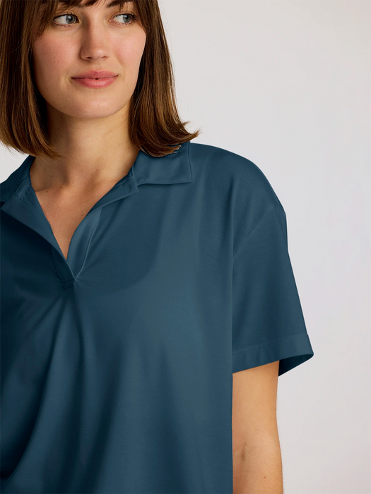 Free Fly Elevate Sport Polo Shirt-Storm Cloud