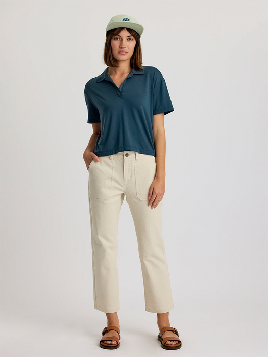 Free Fly Elevate Sport Polo Shirt-Storm Cloud