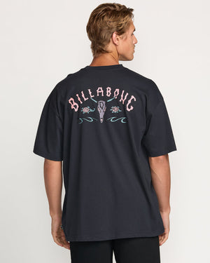 Billabong Raging Bull Regular Tee-Washed Black