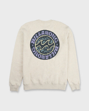 Billabong Short Sands Crew Sweatshirt-Oatmeal Heather