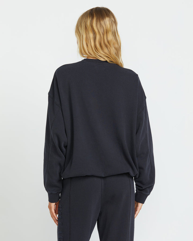 Billabong So Typical Kendal Crew Sweatshirt-Black Pebble — REAL