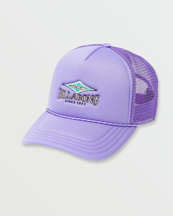 Billabong Grandpa Trucker Hat-Purple Ash