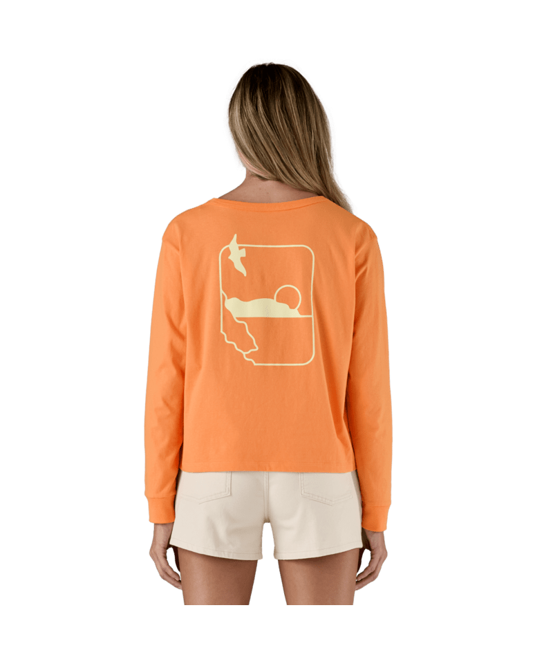 Patagonia Swelldrifter Easy Cut Organic L/S Tee-Heirloom Peach