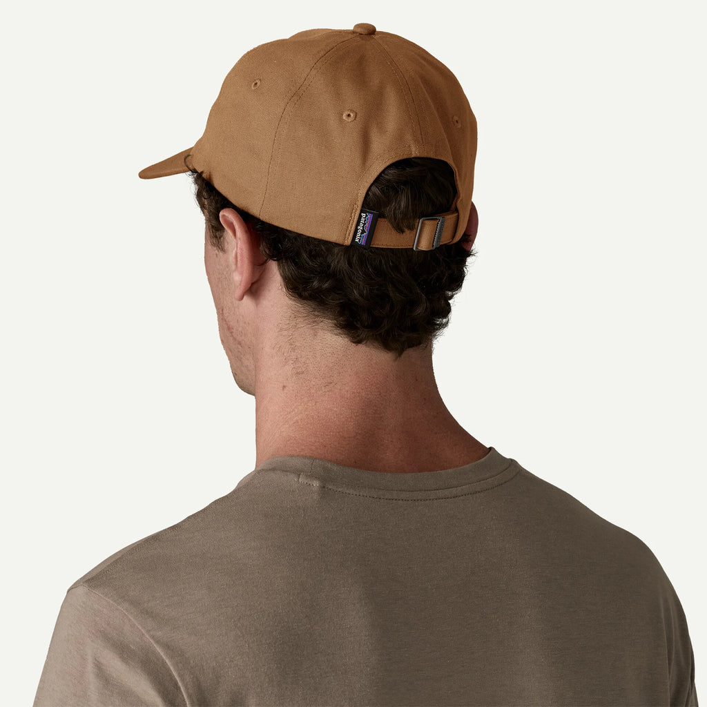 patagonia ダークブラウン ジェットキャップ Patagonia P-6 Label Trad Hat-Deer Brown — REAL Watersports