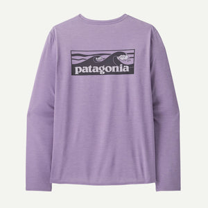 Patagonia Cap Cool Daily Graphic L/S Shirt-Concrete Purple X-Dye