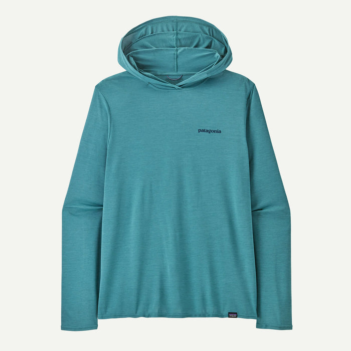 Patagonia Cap Cool Daily Graphic Hooded L/S Shirt-Wetland Blue X-Dye