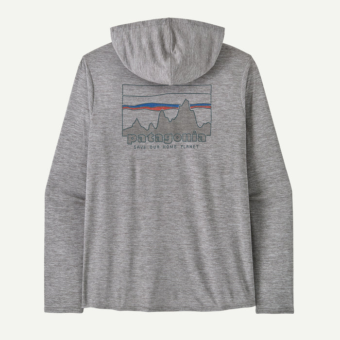 Patagonia Cap Cool Daily Graphic Hooded L/S Shirt-Feather Grey