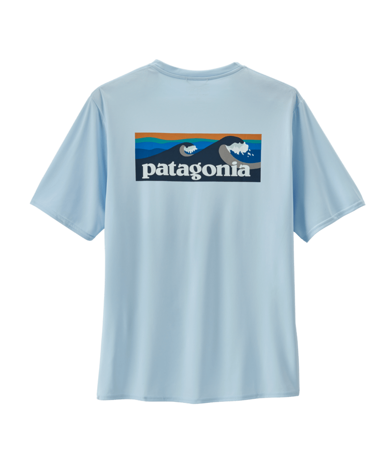 Patagonia Cap Cool Daily Graphic Shirt-Boardshort Logo: Chilled Patagonia Cap Cool Daily Graphic Shirt-Boardshort Logo: Chilled