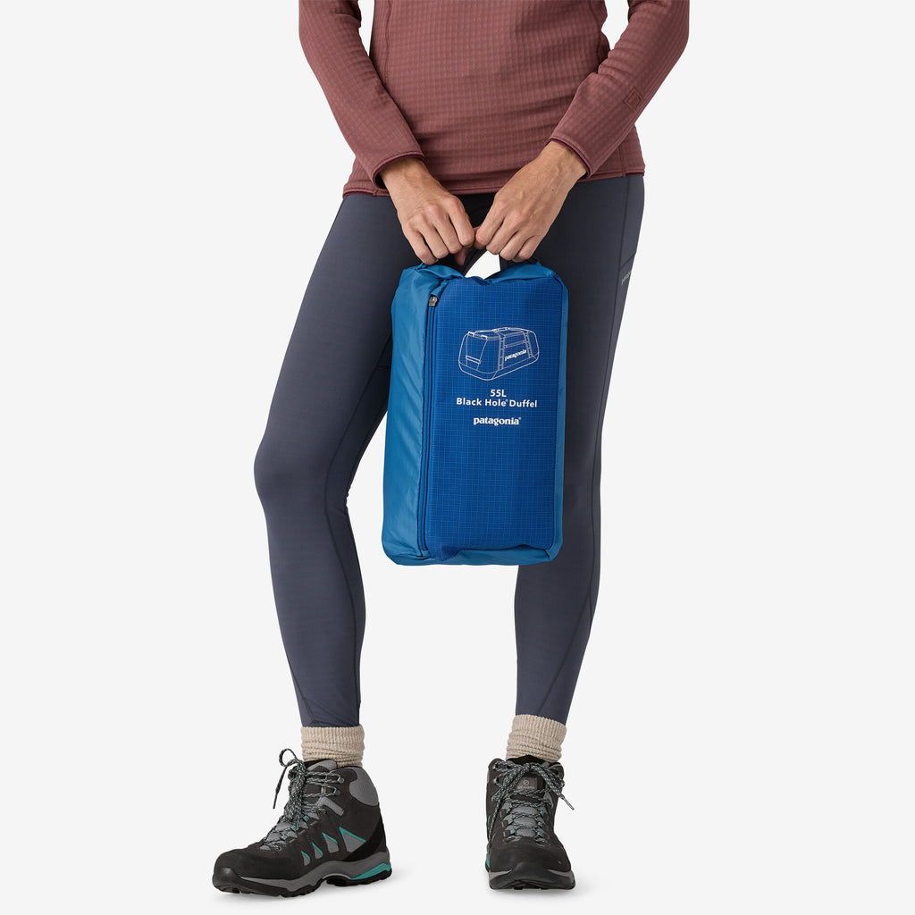 patagonia 60 strait blue duffel Patagonia Black Hole Duffel 55L Bag-Endless Blue — REAL Watersports