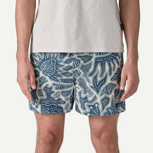 Patagonia Baggies 5 in Shorts-Bees and Flowers: Still Blue