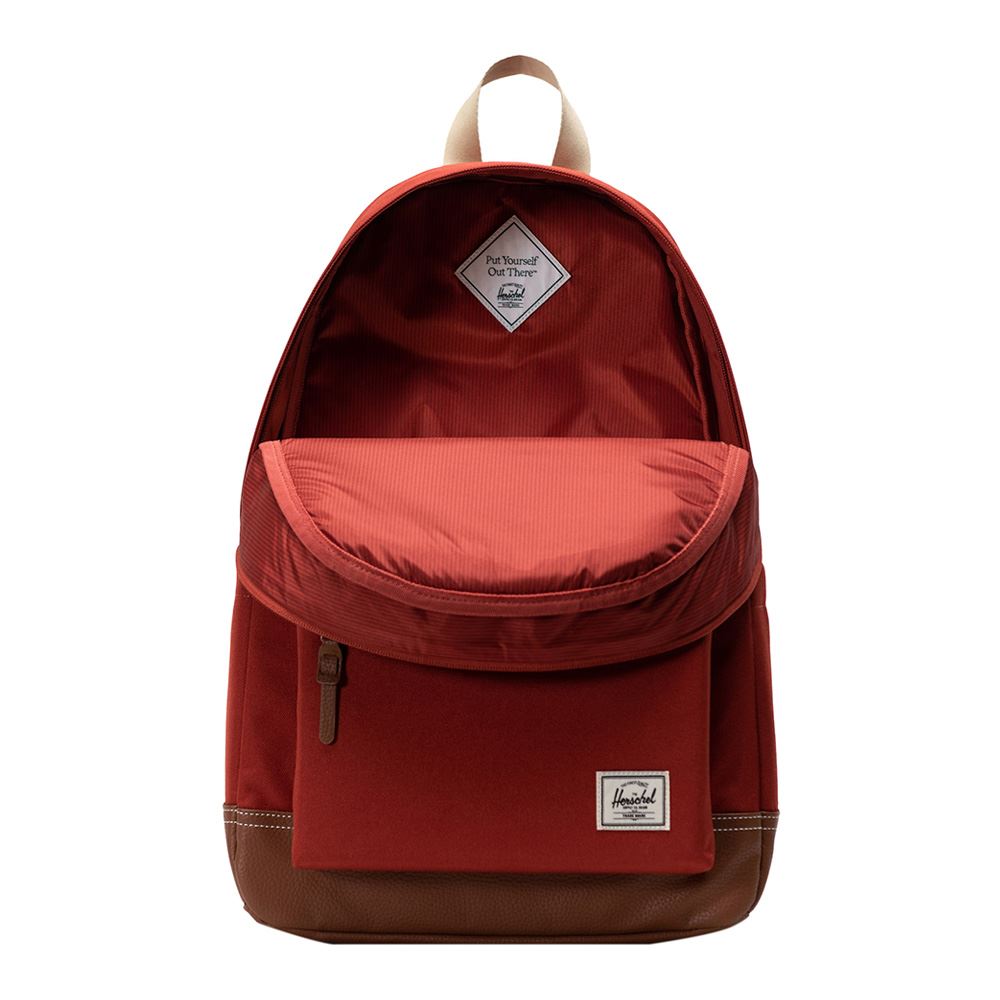 Herschel Heritage Backpack-Red Ochre/Tan/White Stitch