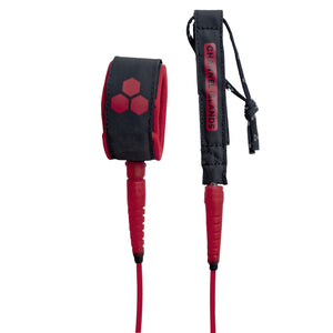 Channel Islands Round Comp Leash-Blood Red-6' x 3/16"