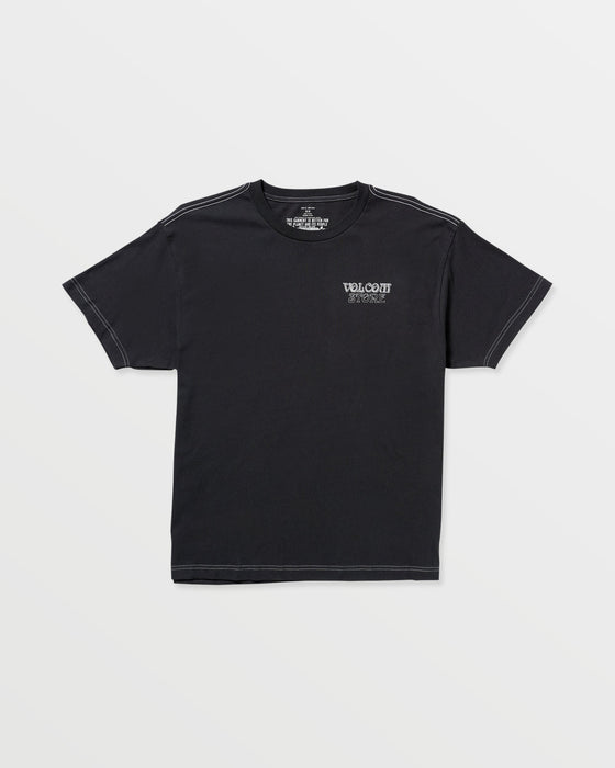 Volcom Timewave Tee-Antique Black