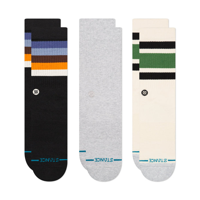 Stance Crew 3 Pack Socks-Canvas